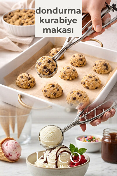 UCCO مقص للكوكيز والآيس كريم من الفولاذ المقاوم للصدأ 22.5 سم - أدوات مطبخ اح...