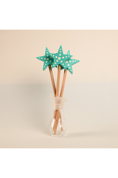 Zyt Tasarım Star Fairy Wand 3 Pieces Wooden Toy Decor
