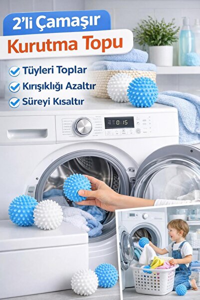 Hayveys 2 paketa kuglica za sušenje veša – kuglica za sakupljanje vlakana