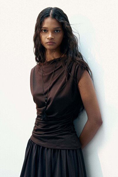 H&M Draped boat-neck top