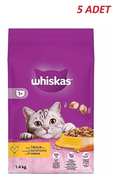 Whiskas Yetişkin Tavuklu Kedi Maması 1.4 Kg*5 Adet -TY5615070