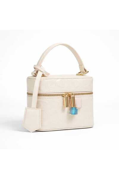 Genera Luxury women's box Bag with a Patterned finish and gold zipper – elega...