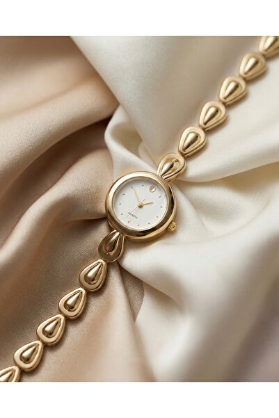 KLISHE Butik Vintage Kadın Çelik Saat Gold Renk Luxury | Old Money Şık Zarif ...