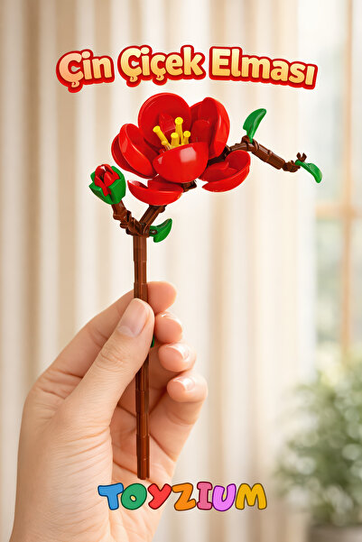Shem Florist Çin Çiçek Elması Yapı Blok Çiçek Seti (108 Parça) - Malus Specta...