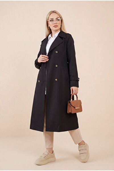 MissRunin Astarlı Kemerli Trenckot