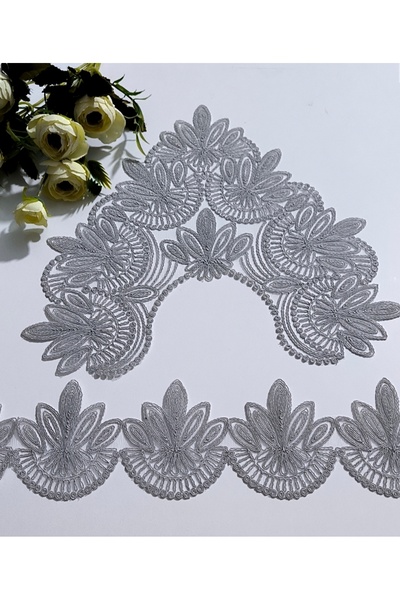 dantelci 11 metre gri dantel