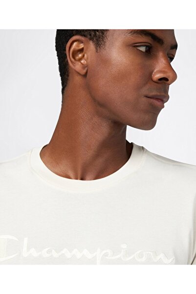 Champion Icons Long-Sleeve Tee Beyaz Erkek Tişört - 221283-WW056