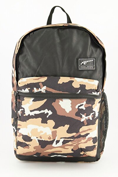 Puma Men Academy Backpack 50H x 35L x 13W cm, Black and Pebble and Camouflage