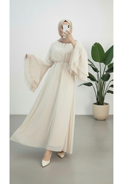 Minharir Chiffon Lined Hijab Dress – Does Not Show Undergarments, H Lightweig...