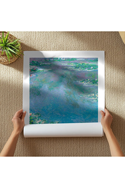 Pixaflair - Water Lilies by Claude Monet - Tablo - Çerçevesiz Poster