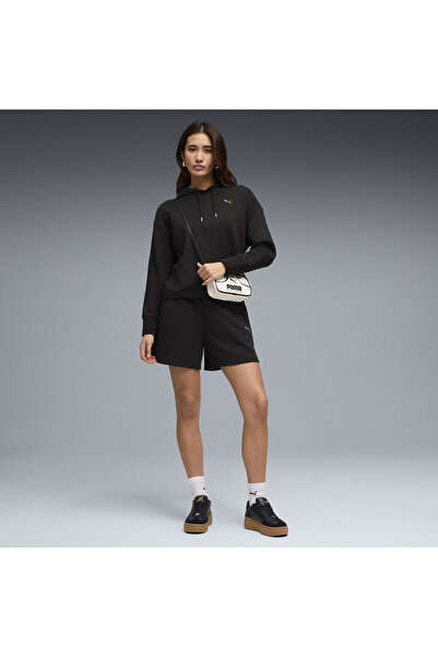 Puma Kurzer Kapuzen-Trainingsanzug für Damen im Relaxed-Stil