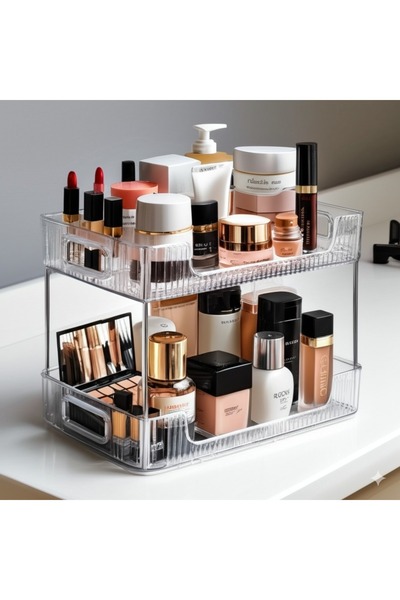 özgürce Çok Katlı Makyaj ve Parfüm Düzenleyici, Masa Üstü Organizatörü