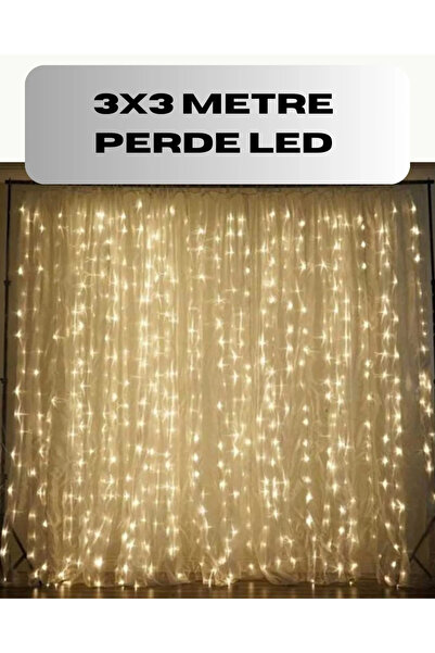 Epilons إضاءة زخرفية خاصة للمناسبات بتصميم شلال ضوئي LED مقاس 3×3