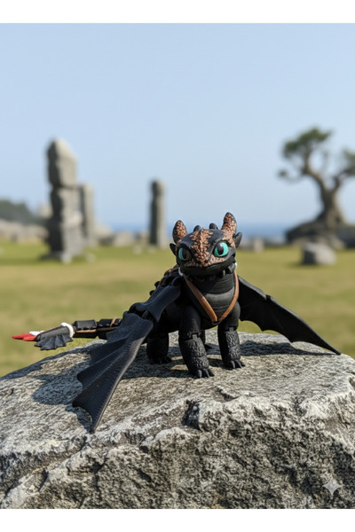 fyne How to Train Your Toothless Dragon Brown Backed Premium Large Toothless