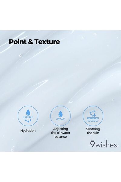 9WISHES Hydra Perfect Ampule Serum | 30 ml Hyaluronic Acid Face Serum | Deep Hydration Moisture Care | Lightweight Korean Skincare