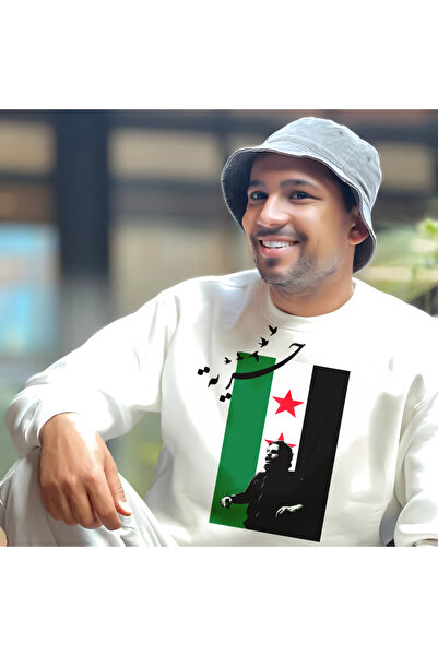 Eritqaa Syrian Free Printed Crew Neck Sweatshirt