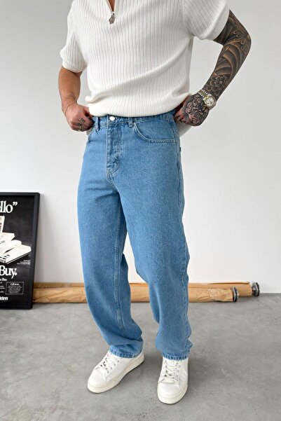 HAFKAGİYİM Light Blue Premium Basic Regular Trousers