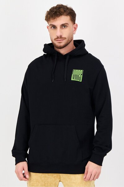 Vans Men Graphic Print Long Sleeve Hoodie, Black