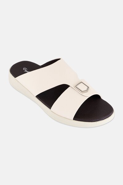 English Laundry Men Slip On Arabic Sandals, Beige