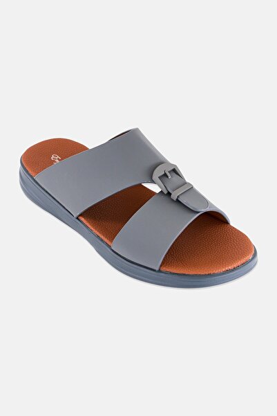 English Laundry Men Slip On Arabic Sandals, Grey