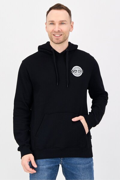 Vans Men Brand Logo Long Sleeve Hoodie, Black