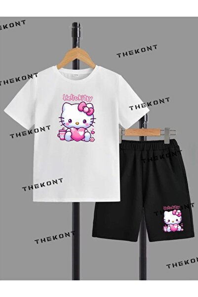 THEKONT ΣΕΤ ΣΟΡΤΣ T-SHIRT ΣΤΟ ΑΓΚΑΛΙΑ ΚΑΡΔΙΑ HELLO PRINTED 2708