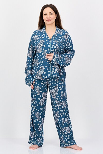 Vince Camuto Women 2 Pieces Floral Print Top And Bottom Pyjama Set, Multicolor