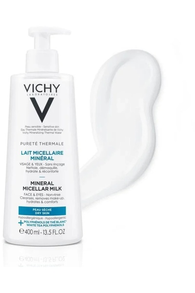 Vichy Pureté Thermale Mineral Micellar Milk for Dry Skin 400 ml