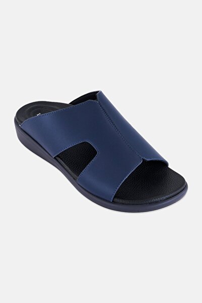 London Fog Men Slip On Arabic Sandals, Navy