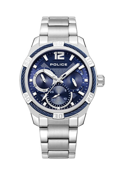 Police ساعة رجالية من بوليش، كوارتز تناظري، سوار من الفولاذ المقاوم للصدأ، مق...