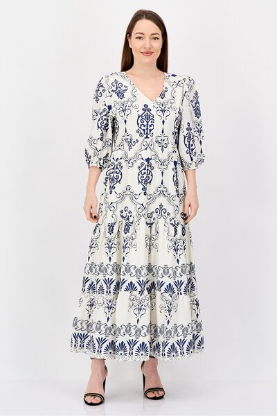 JASON WU Women Allover Print Maxi Dress, Multicolor