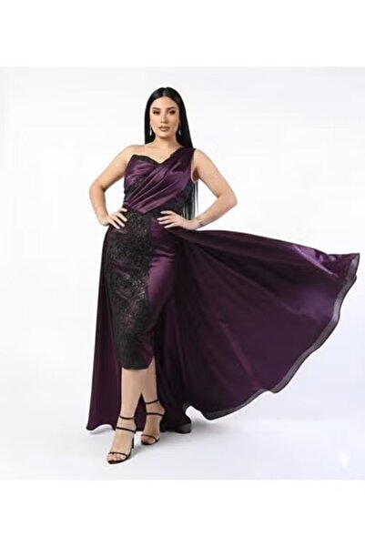 FULLJOY فستان سهرة طويل فخم حرير ساتان دانتيل مطرز فستان أنيق ,فستان موضة