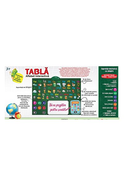OEM Joc Educațional pentru Copii - Tabla cu Alfabetul Românesc