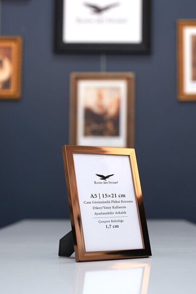 Raven Art Studio Ermitaj 15cm x 21cm Inox Bronze Picture Photo Document Αφίσα...