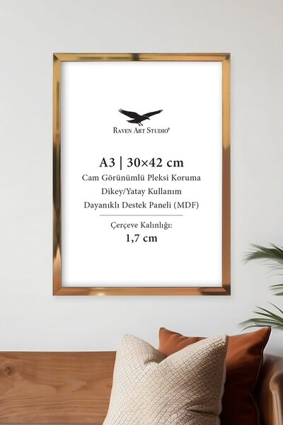 Raven Art Studio Ermitaj A3 Dimensiune 30cm x 42cm Inox Bronz Poză Fotografie...