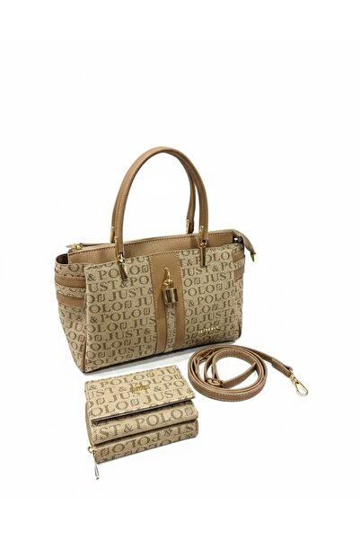 Just Polo Women's Luxury Handbag & Shoulder Bag Gold Detailed Special Design ...