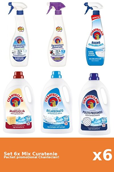 Chanteclair Set 6 Mix Curatenie Chanteclair: Bicarbonat, Clasic, Marsilia, La...