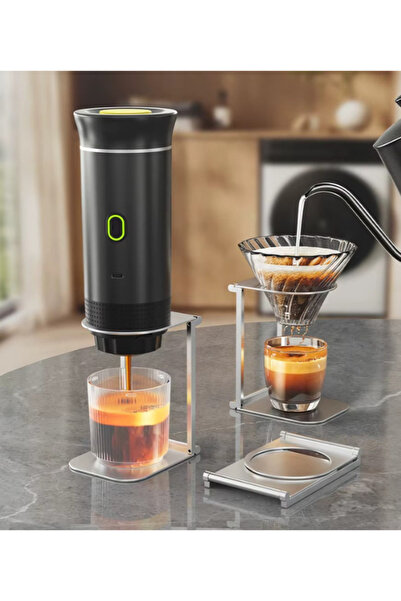 OEM Aparat de Cafea Portabil 3 in 1, Compatibil Capsule si Cafea Macinata, Pr...