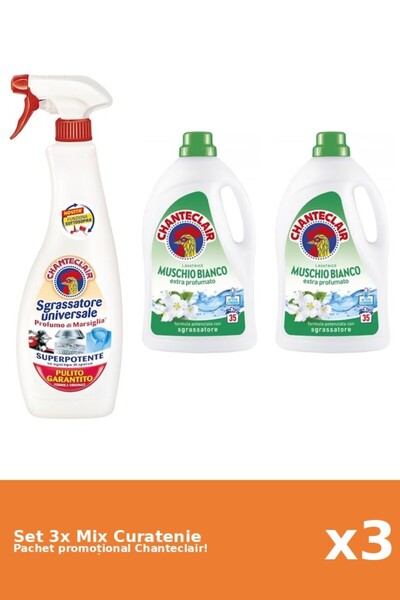 Chanteclair Set 3 Chanteclair Cleansing Mix: Marseille, White Musk