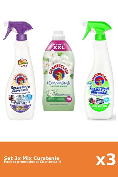 Chanteclair Set 3 Mix Curatenie Chanteclair: Lamaie, Mosc Alb