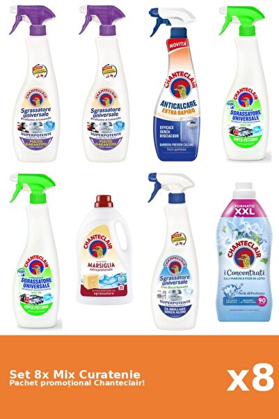 Chanteclair Set 8 Mix Curatenie Chanteclair: Lamaie, Bicarbonat, Lotus, Mosc ...