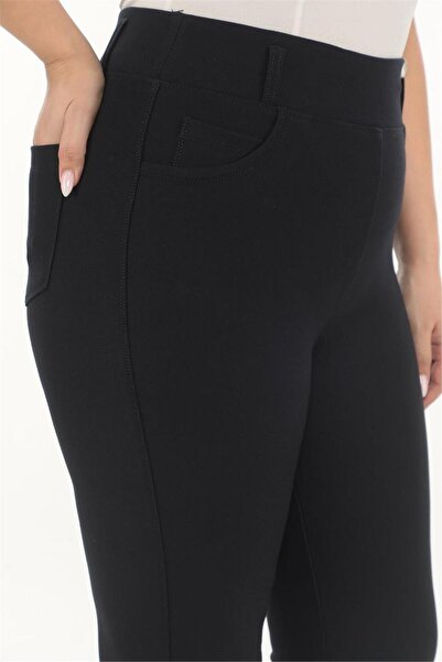 PETUNYA BUTİK Yüksek Bel Toparlayıcı Kadın Pantolon - BEJ