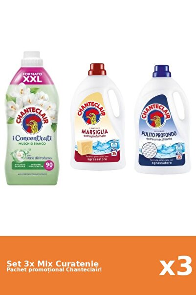 Chanteclair Set 3 Mix Curatenie Chanteclair: Marsilia, Clasic, Mosc Alb