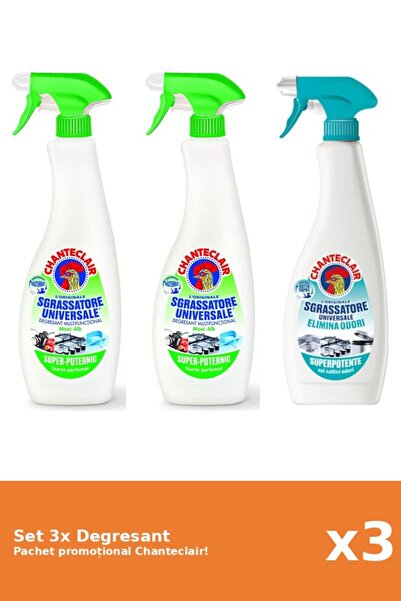 Chanteclair Set 3 Chanteclair Degreaser: Lemon, Anti-Odor