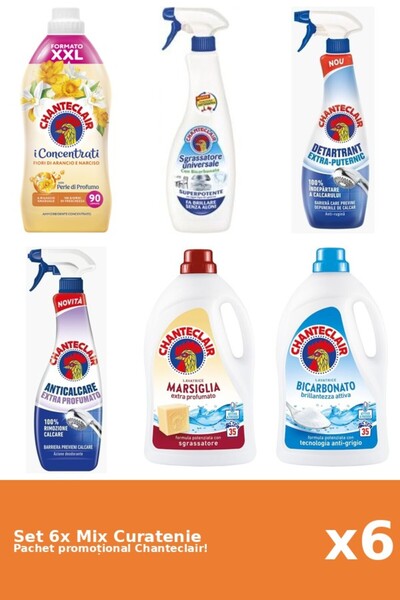 Chanteclair Set 6 Mix Curatenie Chanteclair: Bicarbonat, Portocale, Puternic,...