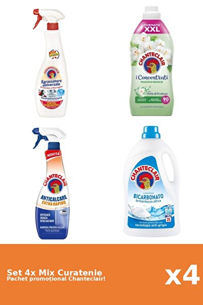 Chanteclair Set of 4 Chanteclair Cleaning Mix: Bicarbonate, Marseille, Rapid,...