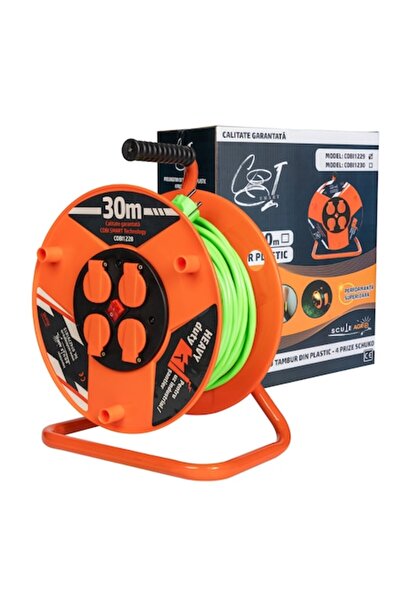 COBI SMART® Extension Reel 3x2.5mm², 30m, 4 Schuko Sockets