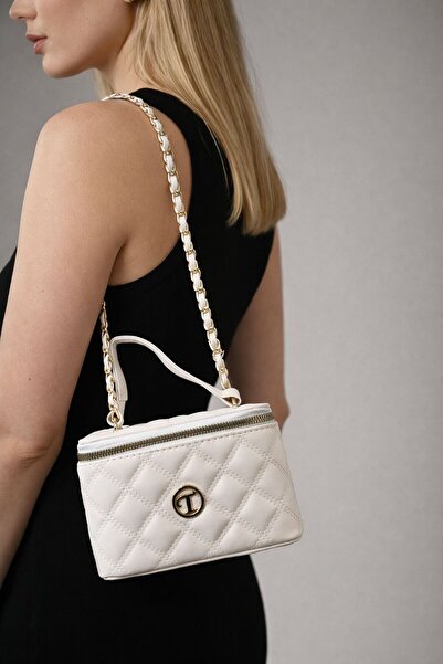 MODA Kadın Deri Kutu Model El ve Omuz Çantası