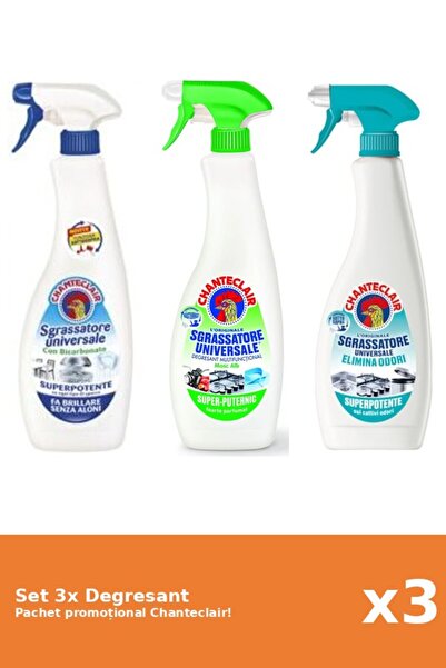 Chanteclair Set 3 Degresant Chanteclair: Bicarbonat, AntiMiros, Lamaie