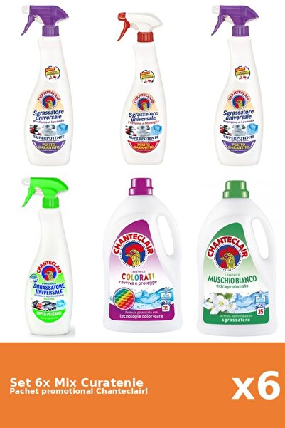 Chanteclair Set of 6 Chanteclair Cleaning Mix: Lemon, Marseille, Color, White...